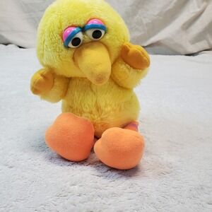 Vintage Sesame Street Hasbro‎ Yellow Big Bird Plush Stuffed Stuffie Animal